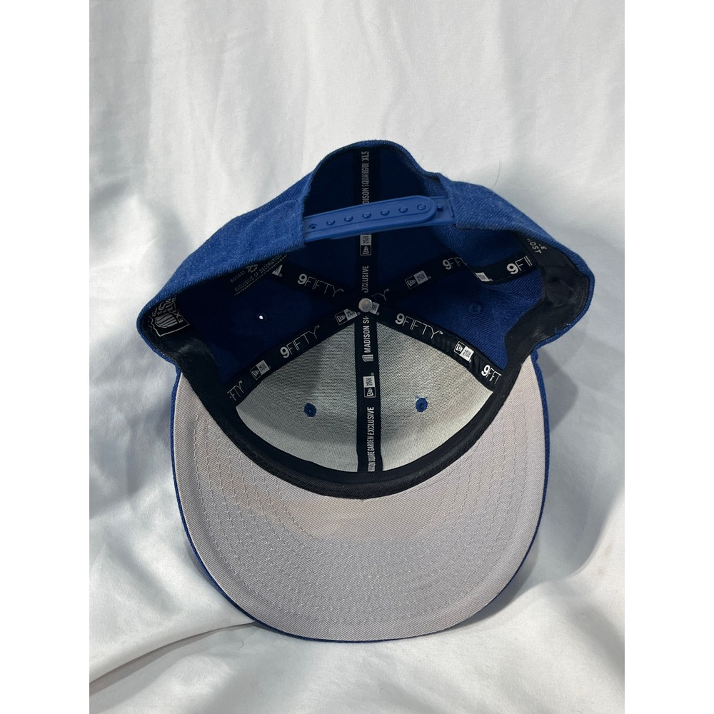 New York Rangers Snapback Hat Blue Embroidered Logo New Era MSG Exclusive - Picture 9 of 16